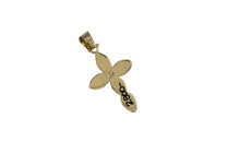 Load image into Gallery viewer, 18k Gold Cross Pendant Stamped and Signed By Navajo Matthew Charley
