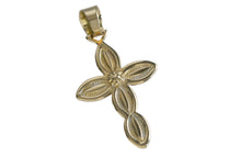 Load image into Gallery viewer, 18k Gold Cross Pendant Stamped and Signed By Navajo Matthew Charley
