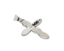 Load image into Gallery viewer, 18k Gold and Silver Cross Stamped and Signed Matthew Charley Pendant
