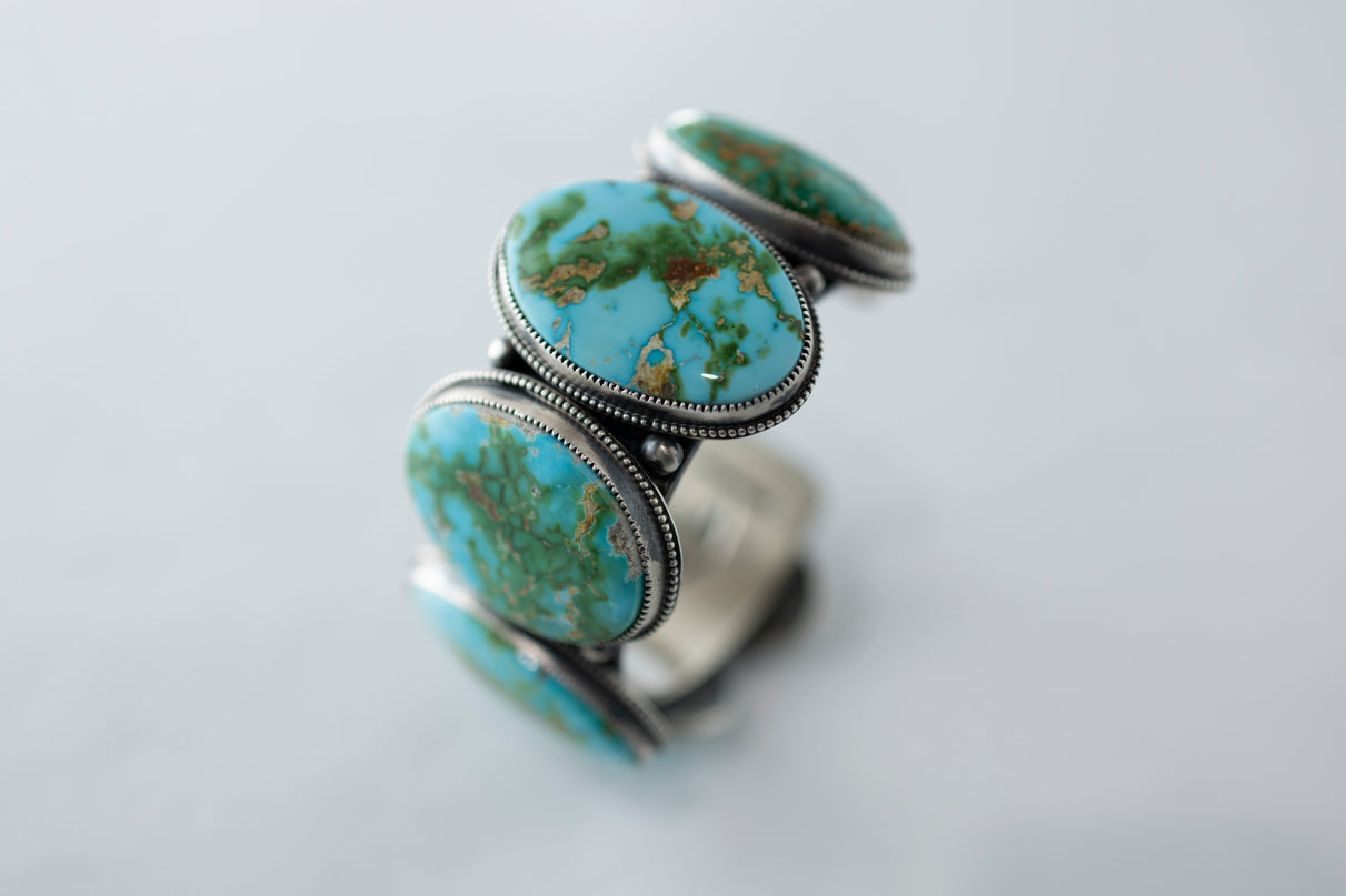 Large Sonoran Gold Turquoise Cuff By Matthew Charley