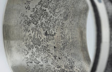 Load image into Gallery viewer, Aaron Anderson Navajo Tufa Cast Cuff with a Shiny Wave Overlay
