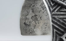 Load image into Gallery viewer, Aaron Anderson Navajo Tufa Cast with a Shiny Silver Zig-zag Overlay
