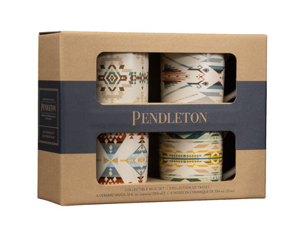4 Piece Ceramic Pendleton Mug Set - High Desert Collection
