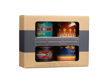4 Piece Ceramic Pendleton Mug Set - The College Fund #3