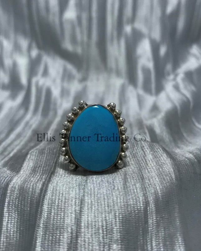 Benson Manygoats Sleeping Beauty Turquoise Ring
