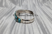 Load image into Gallery viewer, Ervin P. Tsosie Abalone Inlaid Bracelet
