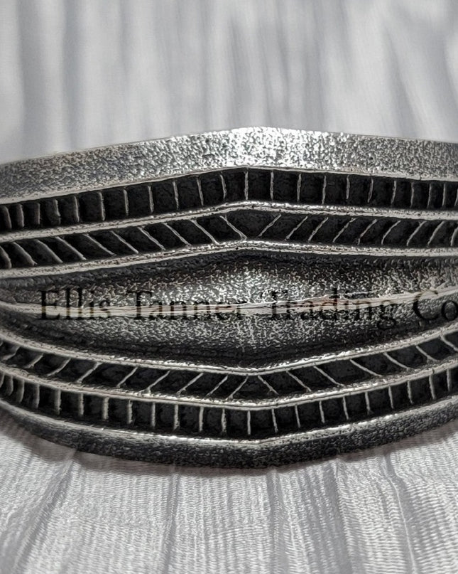 Harrison Jim Silver Stamped Bracelet