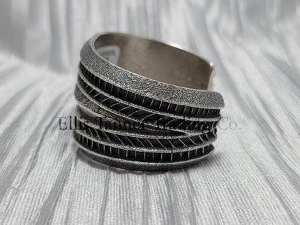 Harrison Jim Silver Stamped Bracelet