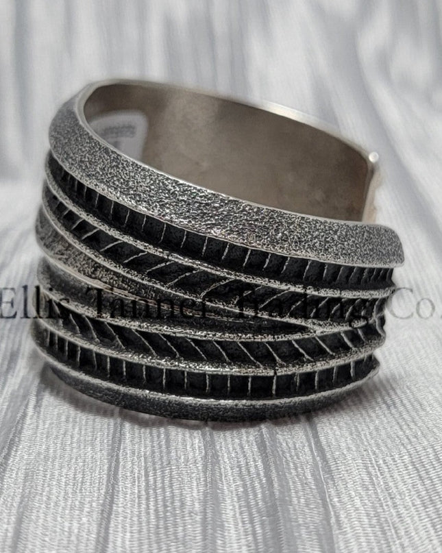 Harrison Jim Silver Stamped Bracelet