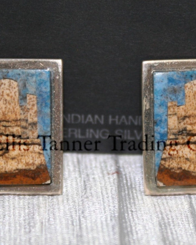 Tommy Jackson Inlayed Stone Earings