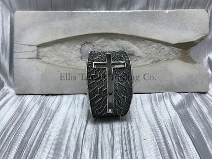 Aaron Anderson Silver Vein Cross Cutout