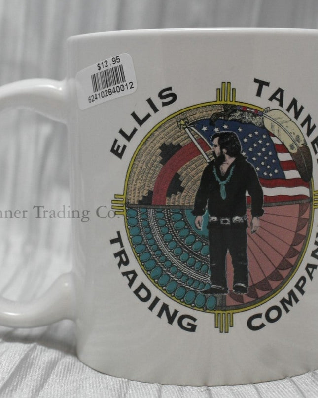White Ellis Tanner Trading Company Coffee Cup with Logo