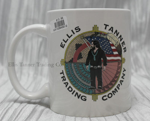 White Ellis Tanner Trading Company Coffee Cup with Logo