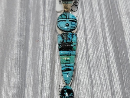 Ervin P. Tsosie Bisbee Yei Inlay Pendant