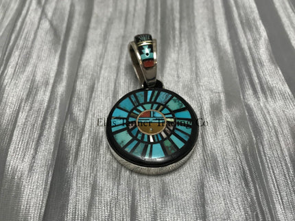 Ervin P. Tsosie Jet Circle Pendant