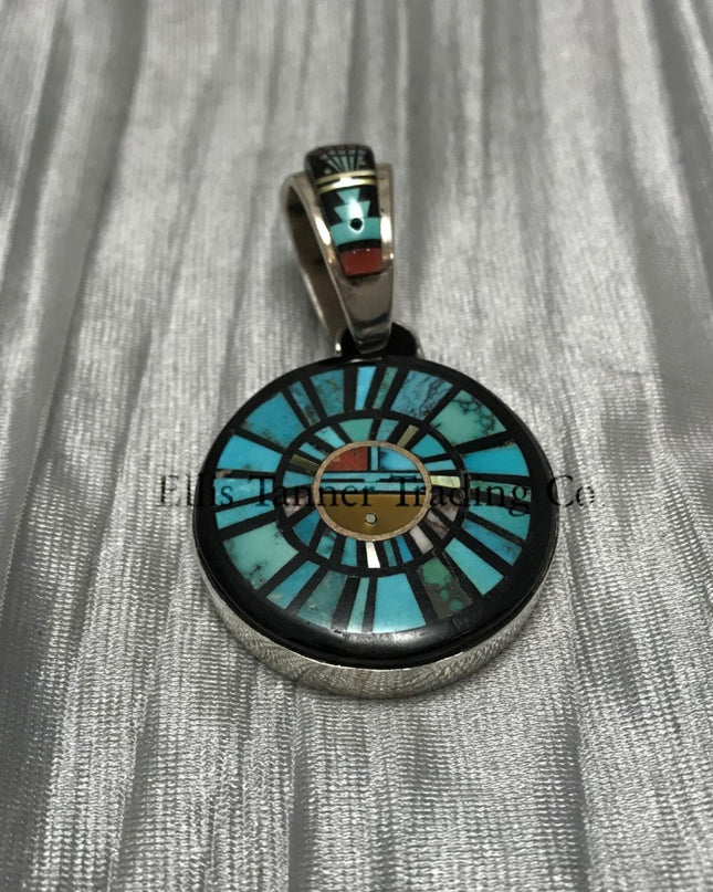 Ervin P. Tsosie Jet Circle Pendant