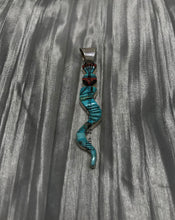 Load image into Gallery viewer, Ervin P. Tsosie Sleeping Beauty Pendant

