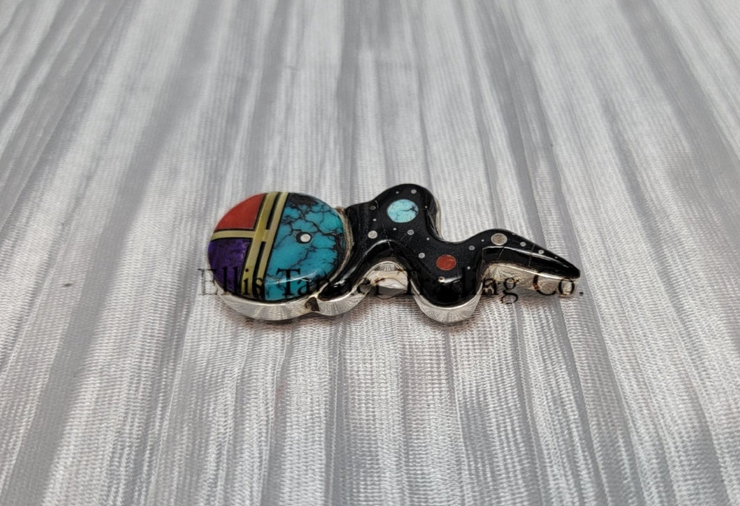Ervin P. Tsosie Sugilite Inlaid Face Pin