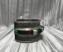 Load image into Gallery viewer, Harrison Jim Inlay Silver Bracelet Mixed Stones Right side
