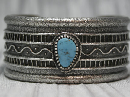 Harrison Jim with Morenci Turquoise Bracelet