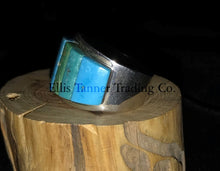 Load image into Gallery viewer, Kingman and Royston cobblestone Inlayed Ring, zoomed side view, 

