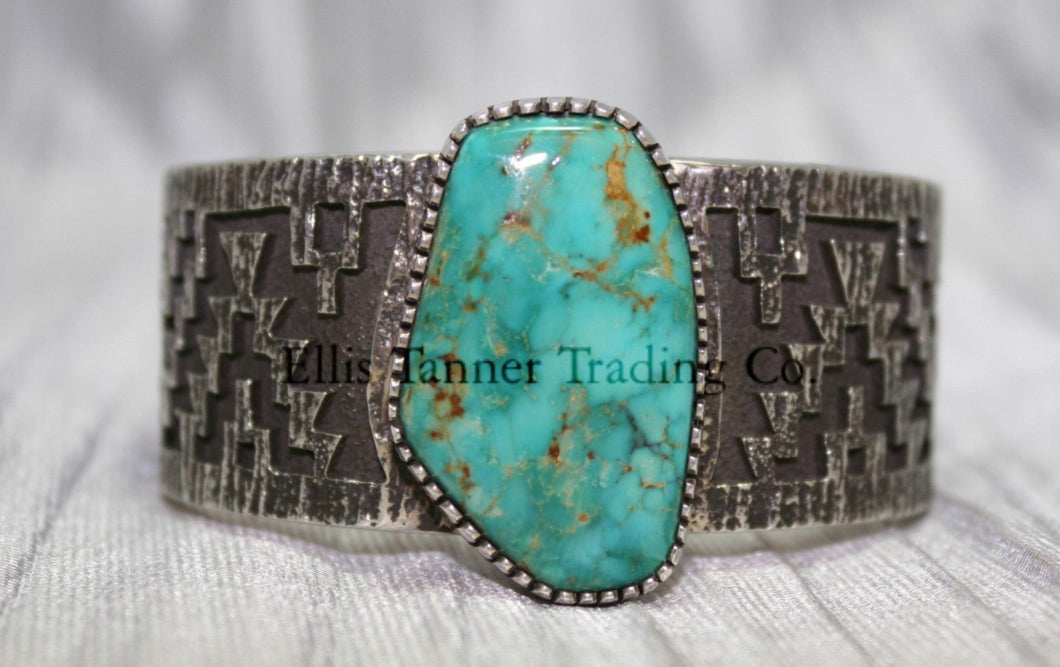 Tommy Jackson Overlay Blue Gem Bracelet