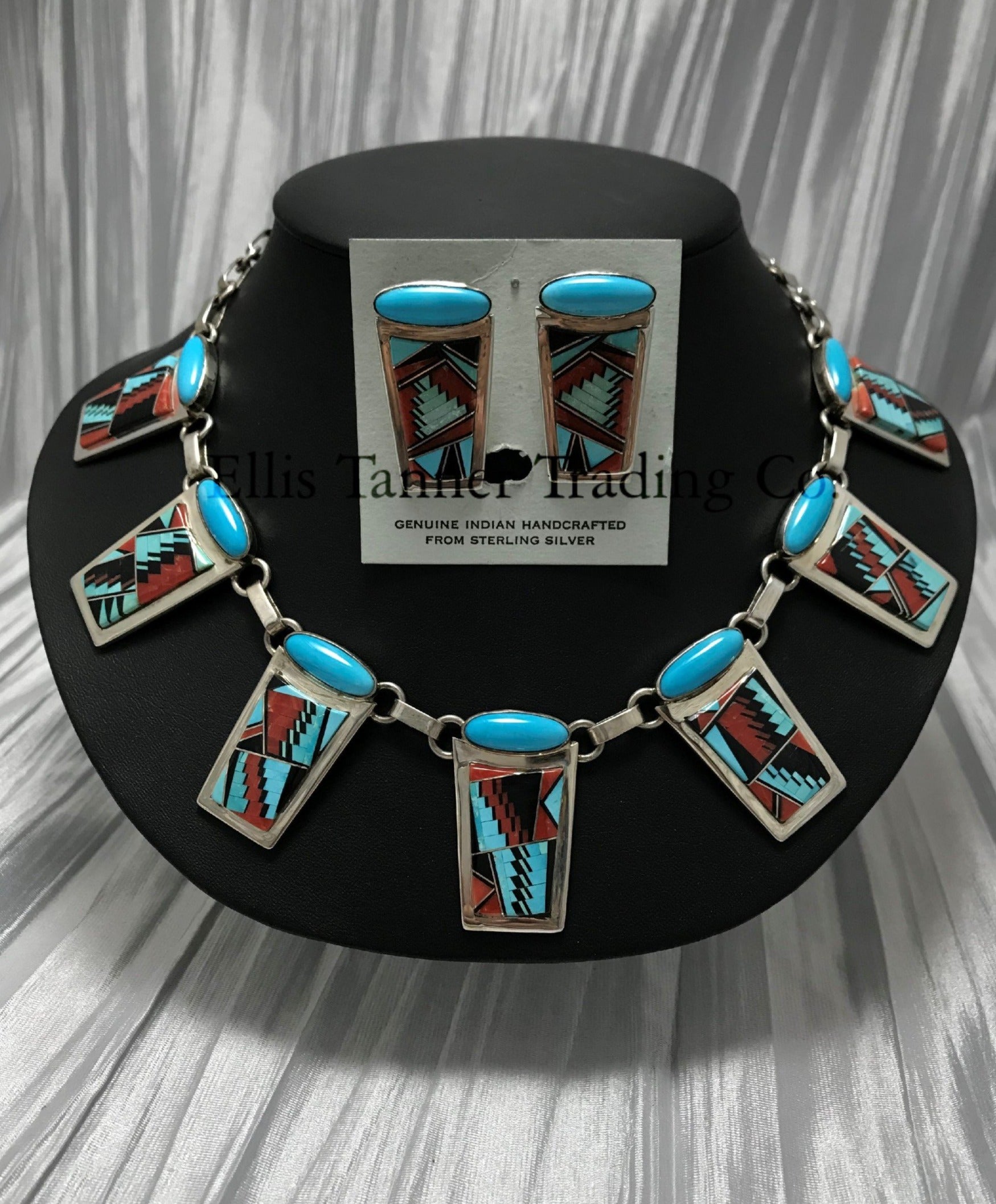 Tommy Jackson 7 Link Inlay Necklace – Ellis Tanner Trading Co.